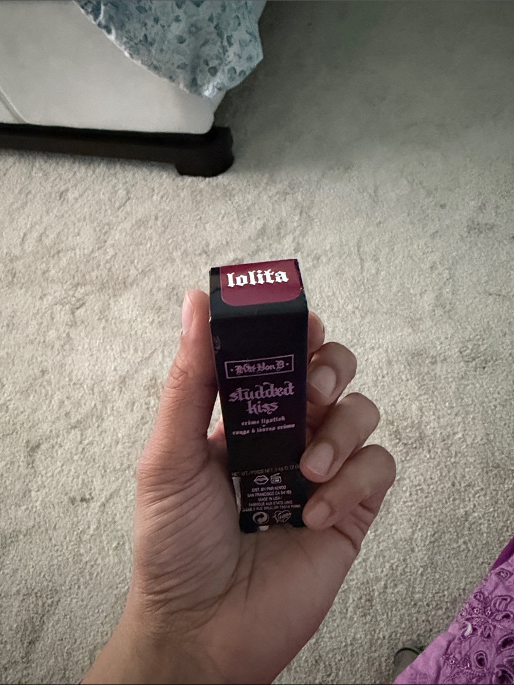 Kat Von D Lolita Studded Kiss Cream Lipstick - Mauve Pink